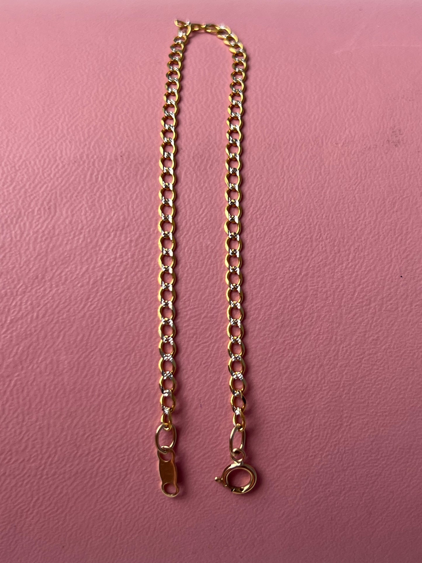 Pulsera barbada diamantada