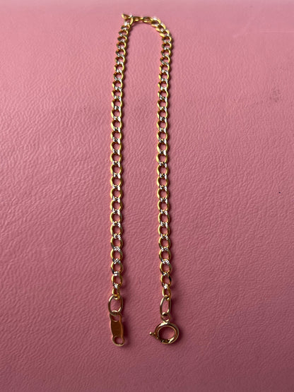 Pulsera barbada diamantada