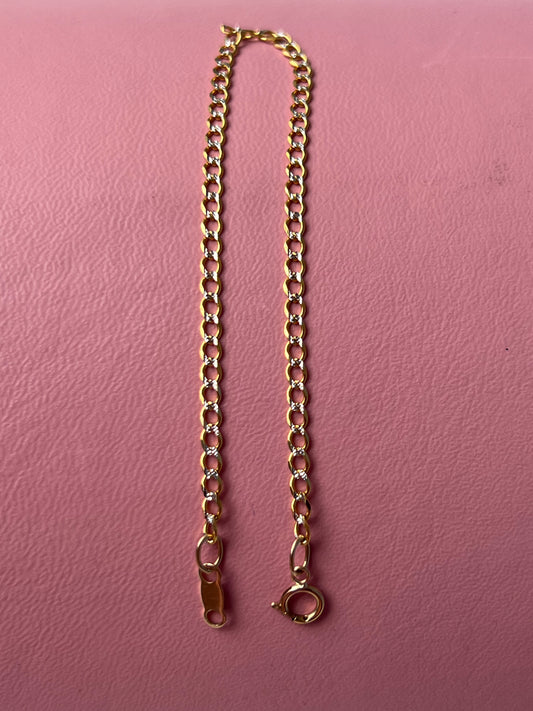 Pulsera barbada diamantada